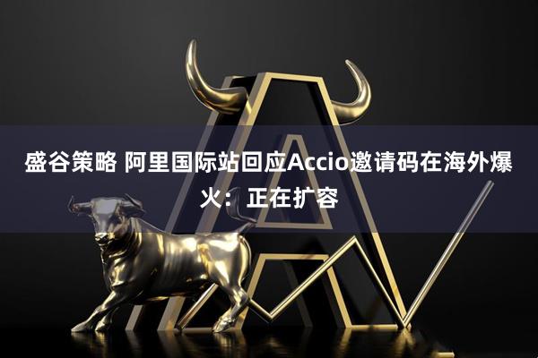 盛谷策略 阿里国际站回应Accio邀请码在海外爆火：正在扩容