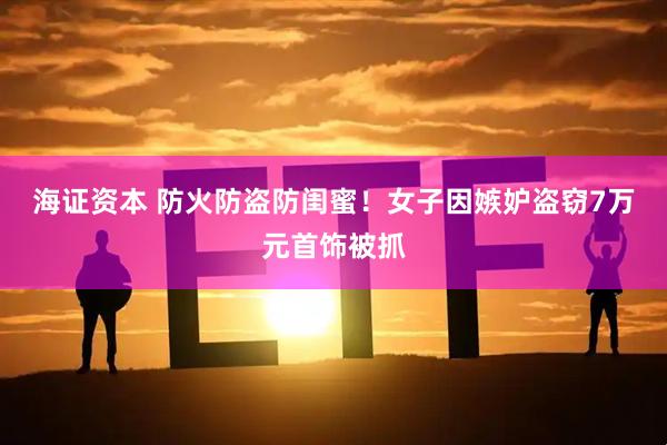 海证资本 防火防盗防闺蜜！女子因嫉妒盗窃7万元首饰被抓